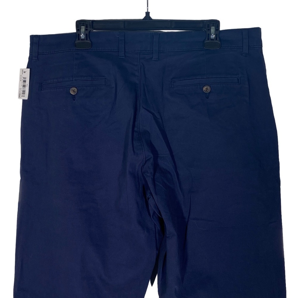 Amazon Essentials Men size 36 x 34 casual flat front blue classic chino pant NWT - Picture 6 of 11